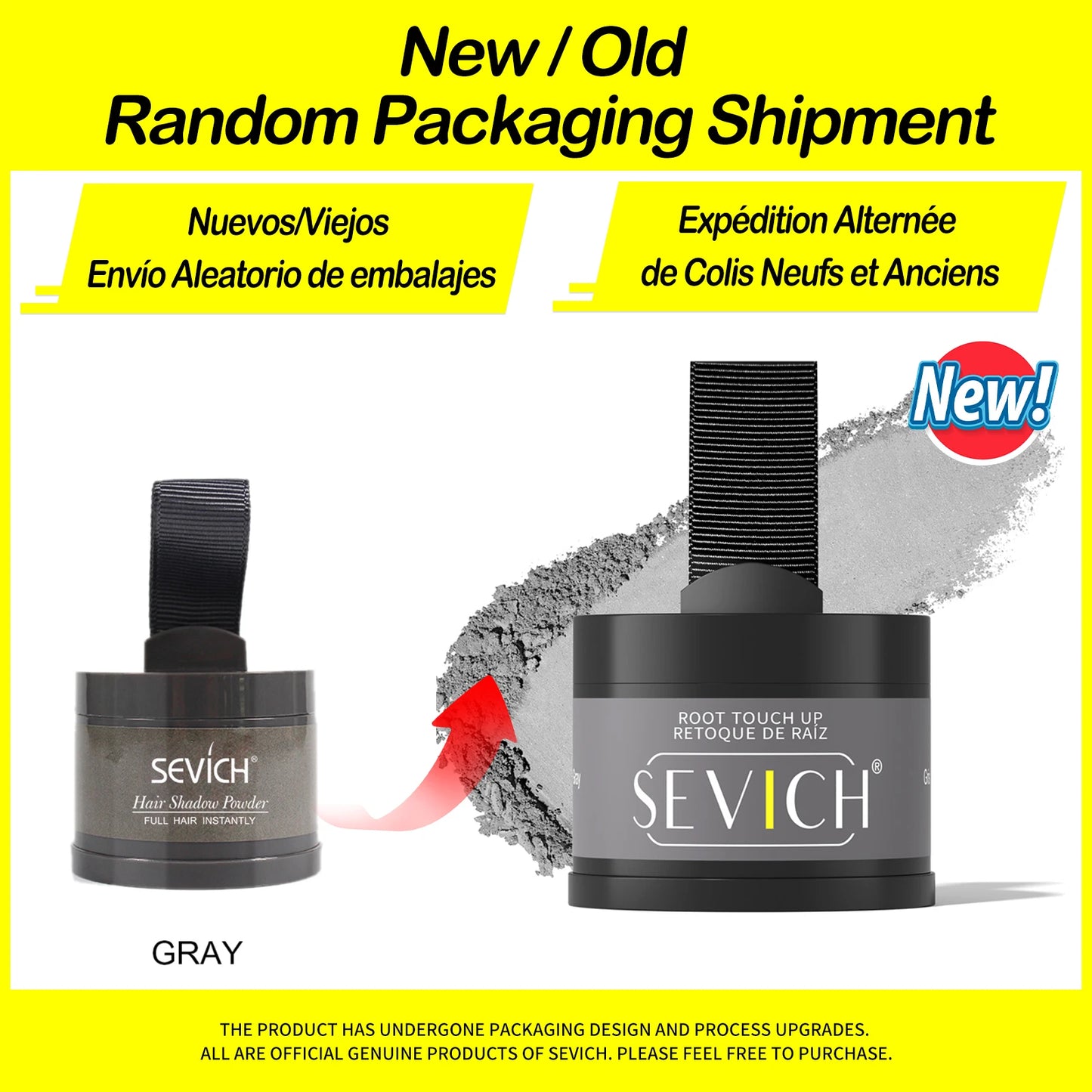 Pó Maquiagem Para Cabelo Aprova d'água - SEVICH HAIRLINE POWDER