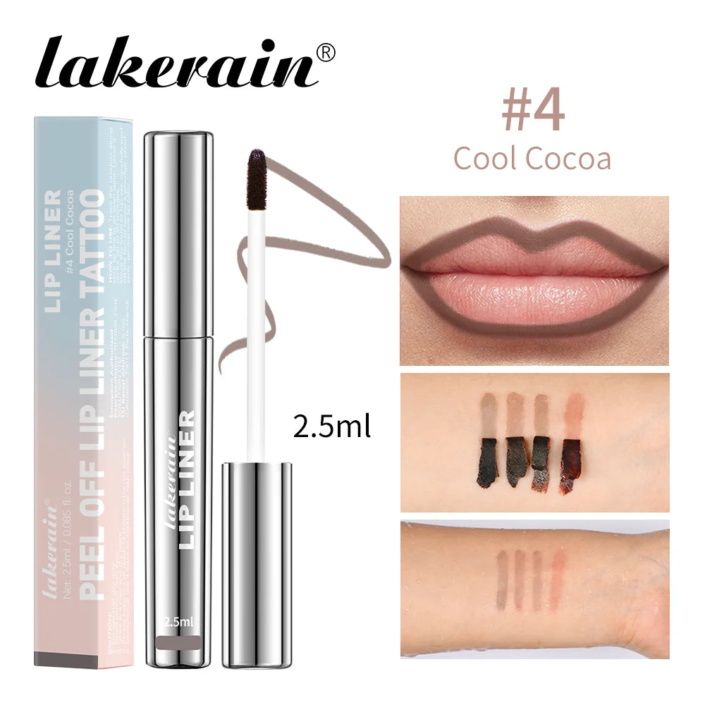 Delineador de lábios á prova d'água de longa duração - Tinte labial peel off