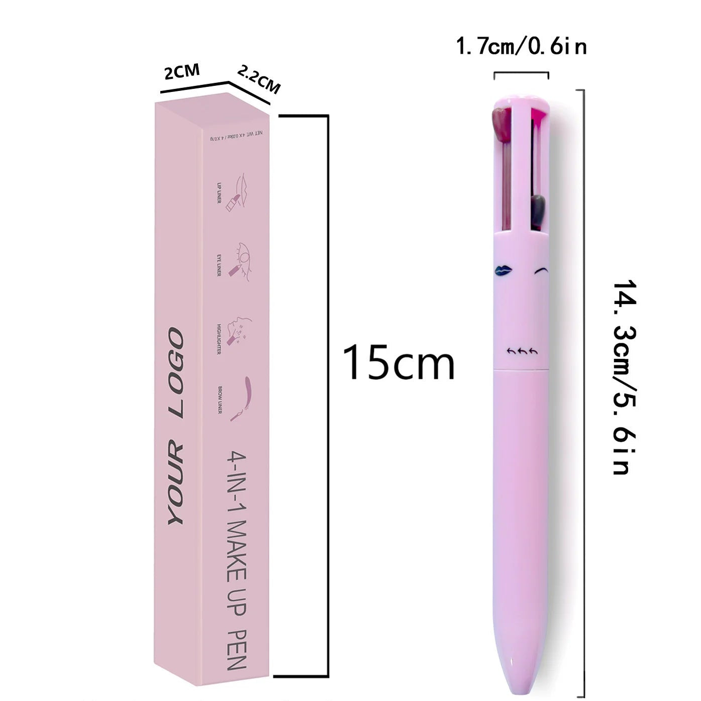Caneta de maquiagem 4 em 1 - Makeup Pen
