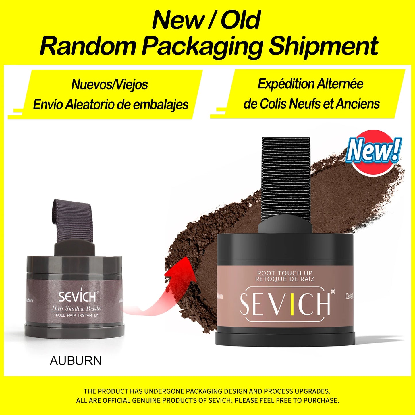 Pó Maquiagem Para Cabelo Aprova d'água - SEVICH HAIRLINE POWDER