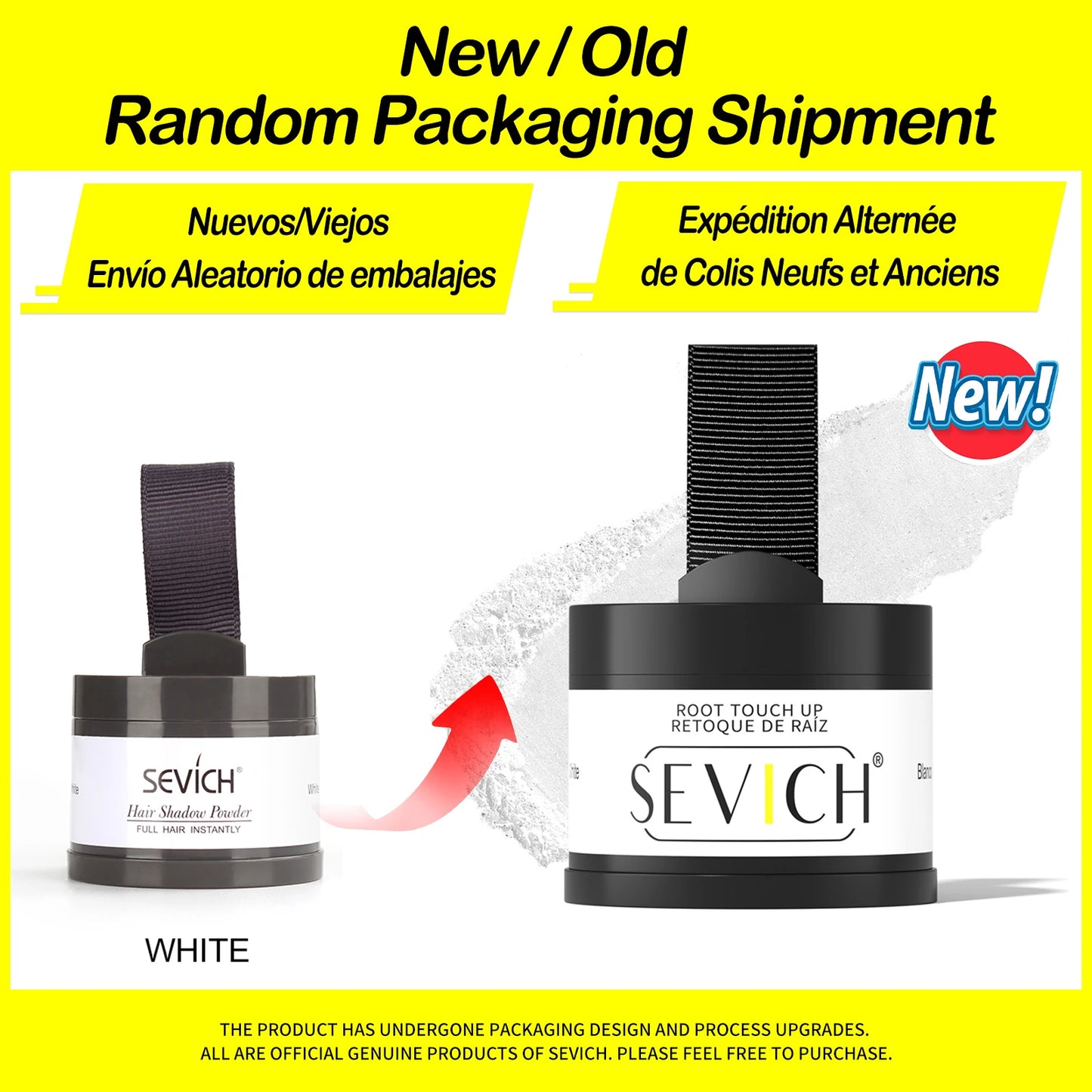 Pó Maquiagem Para Cabelo Aprova d'água - SEVICH HAIRLINE POWDER