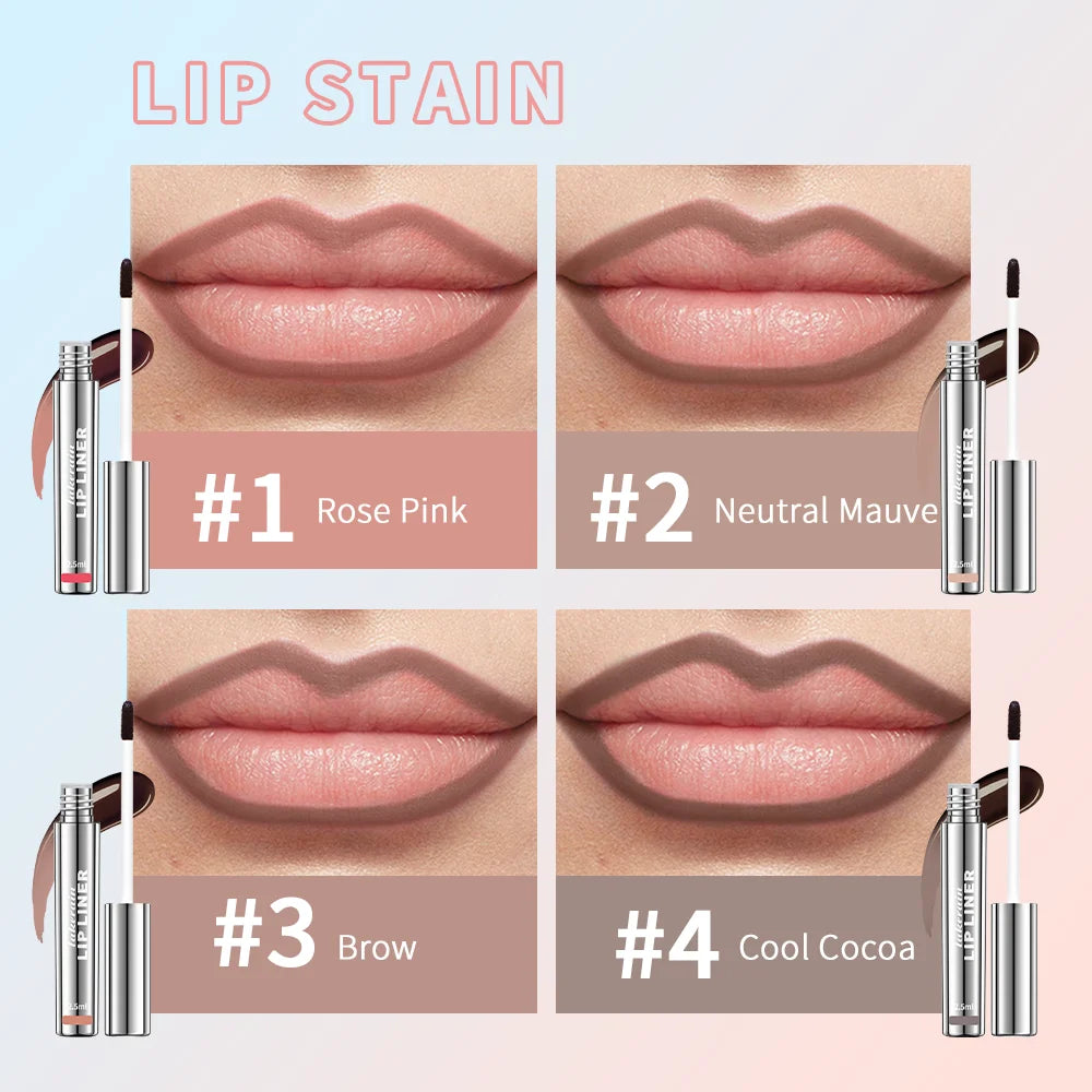 Delineador de lábios á prova d'água de longa duração - Tinte labial peel off