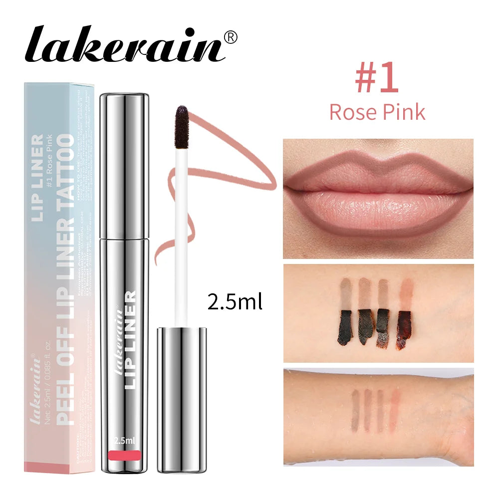 Delineador de lábios á prova d'água de longa duração - Tinte labial peel off